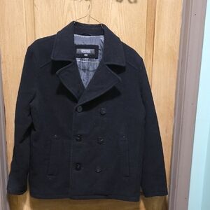 Kenneth Cole Reaction Black Pea Coat